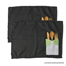 Load image into Gallery viewer, Habing Maragondon Placemat with Pompoms