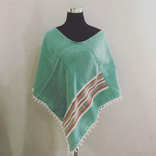 Load image into Gallery viewer, Poncho with Pompoms