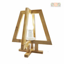 Load image into Gallery viewer, Bamboo Double Trapezoid Lamp