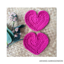Load image into Gallery viewer, Crochet Heart Coaster