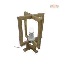 Load image into Gallery viewer, Bamboo Double Rectangle Lamp